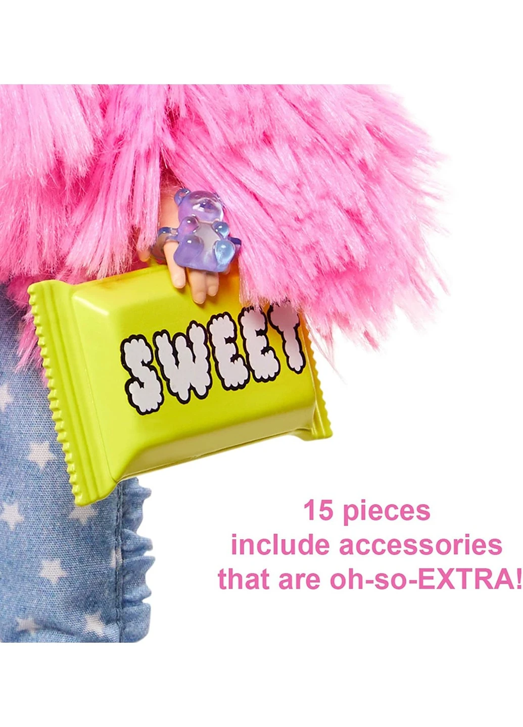 Лялька Barbie Extra Doll # 3 Барбі Екстра в рожевій накидці (GRN28) Mattel (255254455)