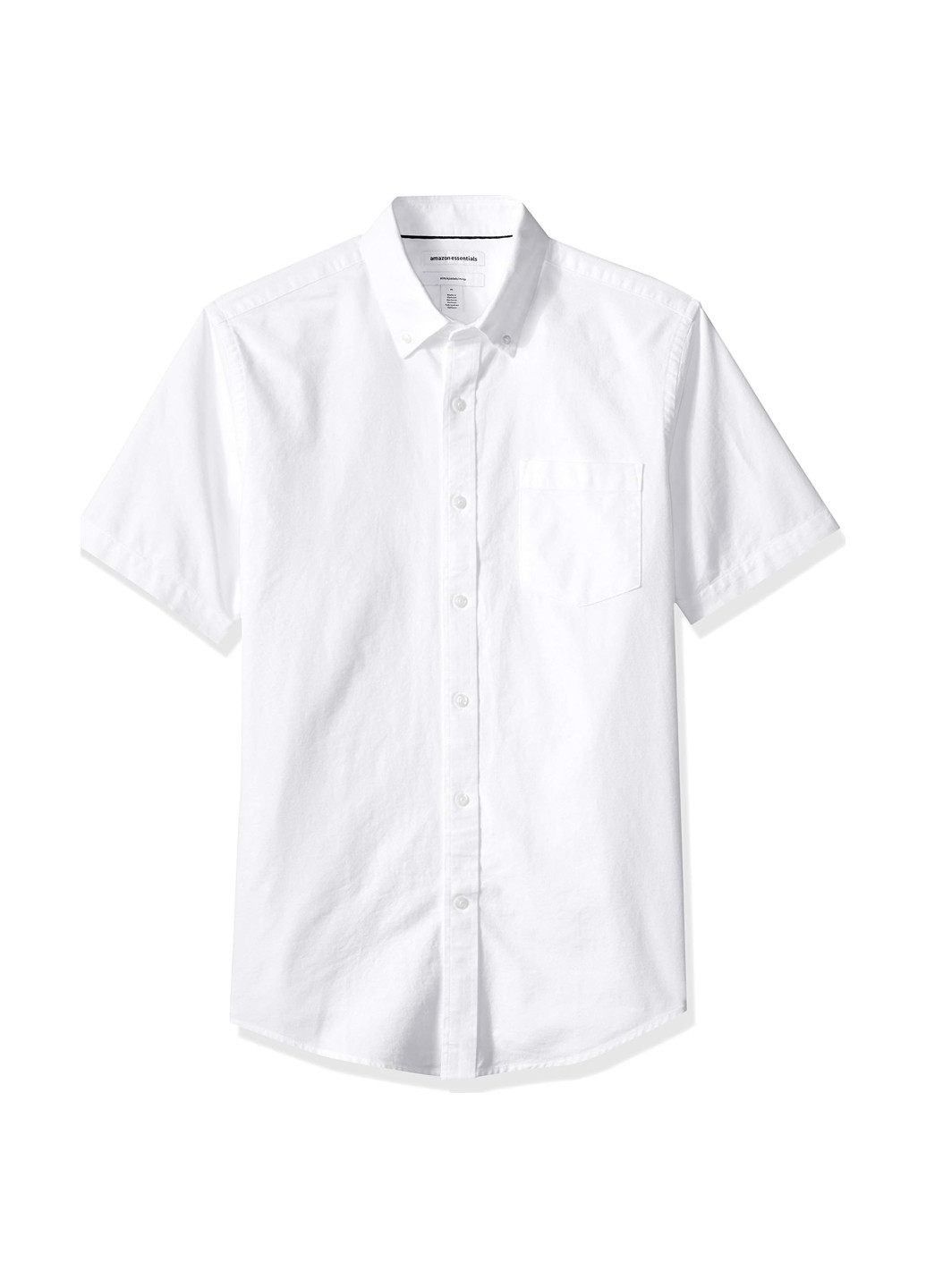 Белая классическая рубашка однотонная Amazon Essentials