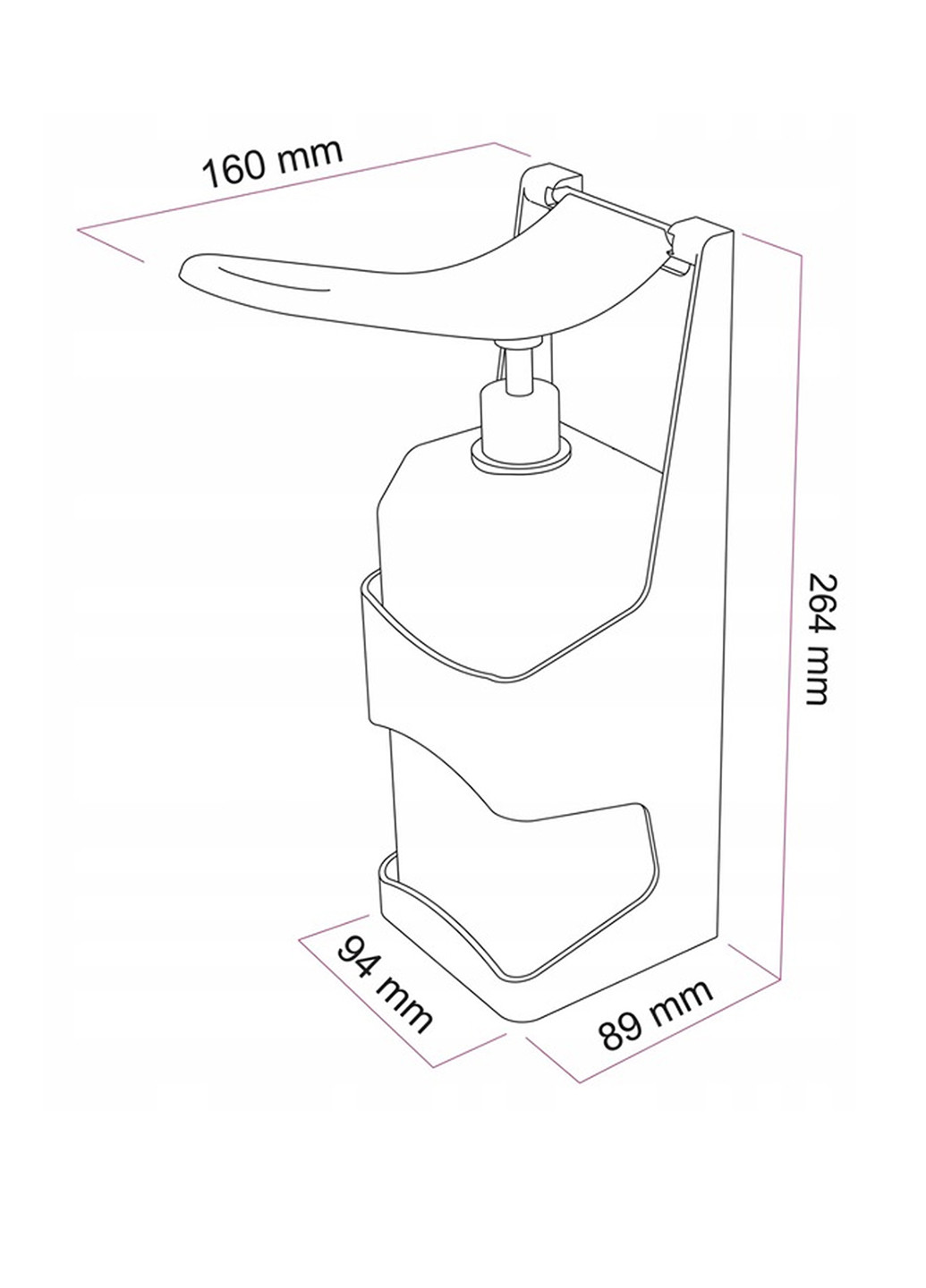 Дозатор для жидкого мыла (4 шт.) Wenko (258461217)