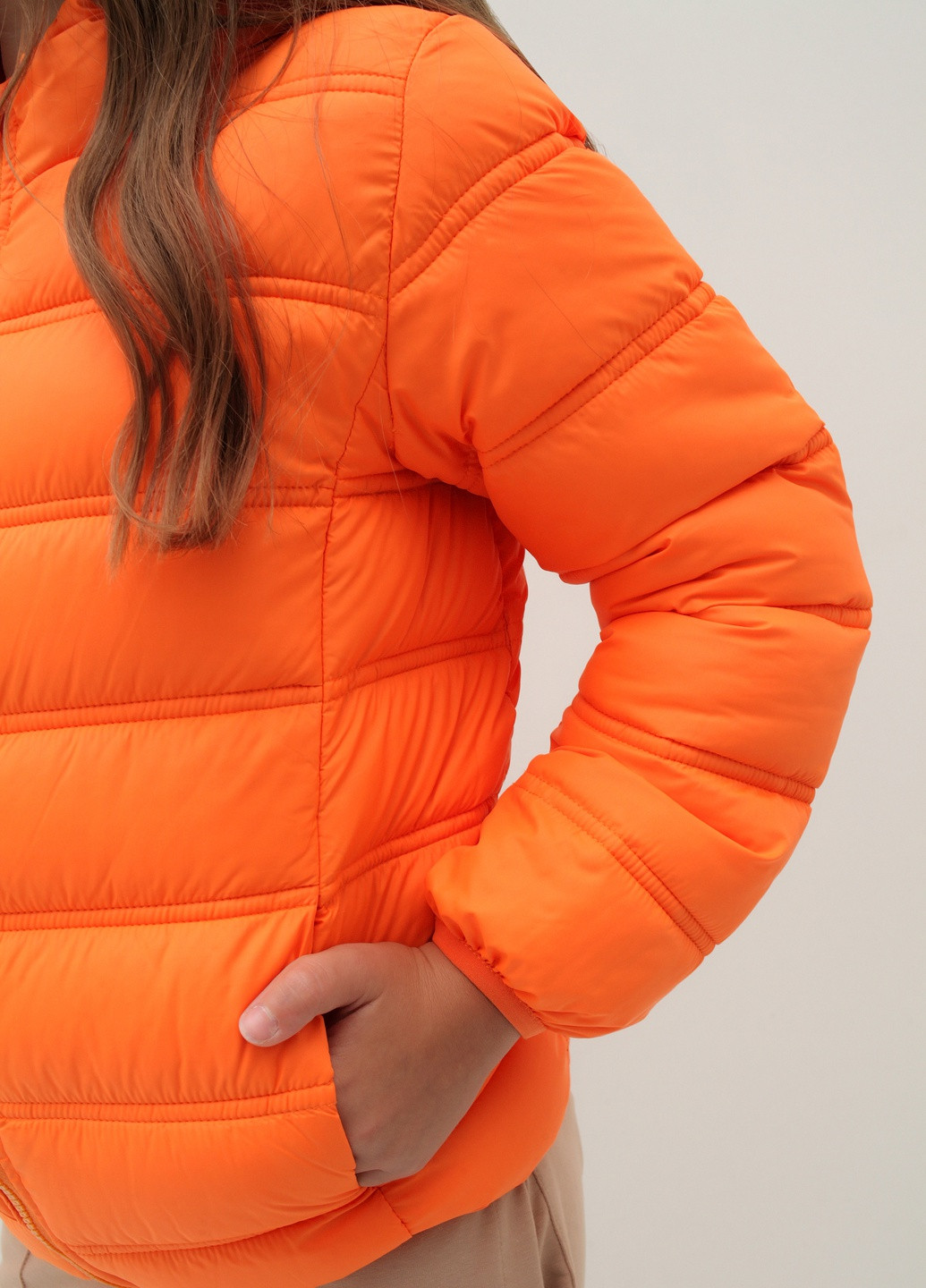 Оранжевая демисезонная куртка Lizi