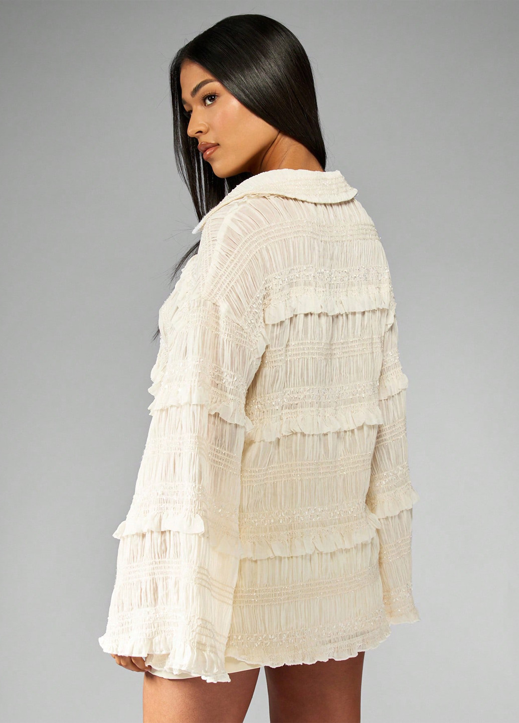 Кремовая блуза SHEIN