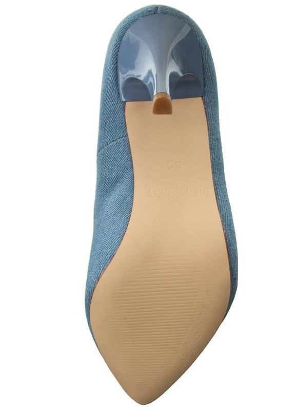 Туфлі на шпильке W17SS457-3 Jenny Fairy однотонні світло-сині кежуали