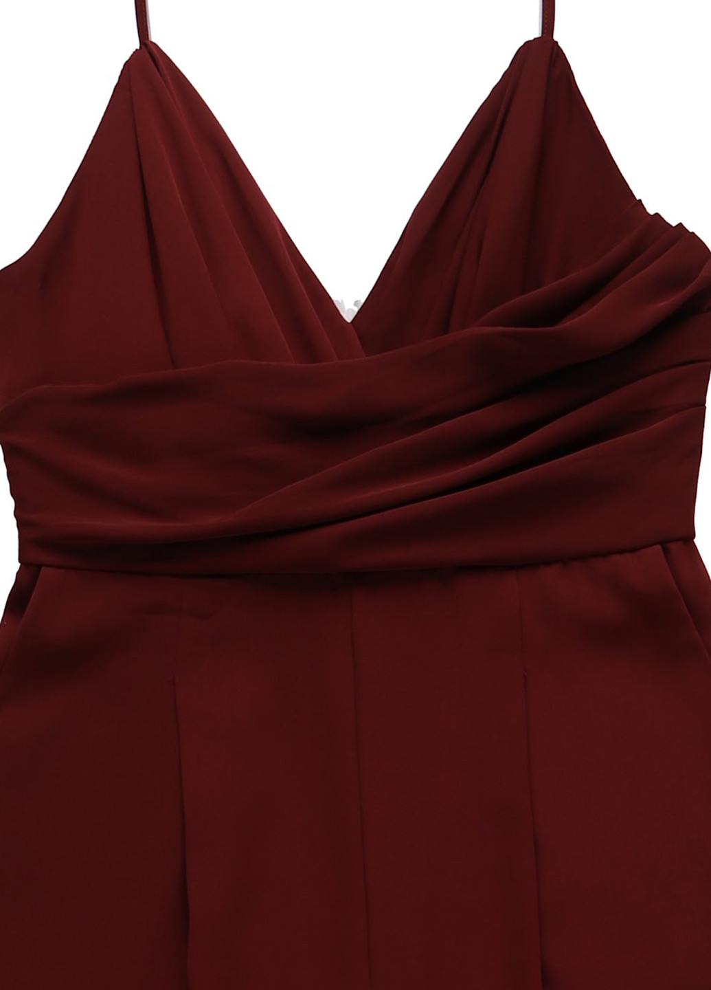 Комбинезон Forever New комбинезон-брюки однотонный бордовый кэжуал полиэстер