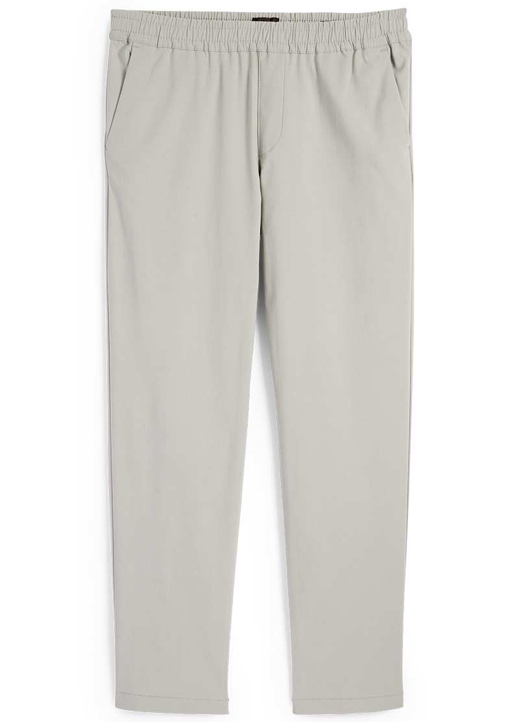 Светло-серые кэжуал летние прямые брюки C&A