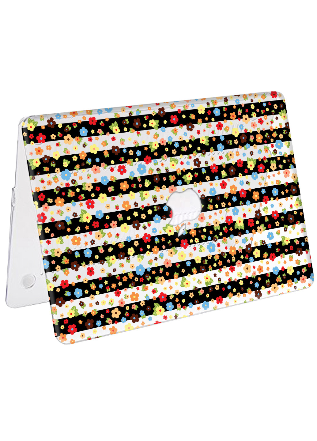 Чохол пластиковий для Apple MacBook Pro Retina 15 A1398 Смужки і квіти (Stripes and flowers) (6353-1848) MobiPrint (218528463)