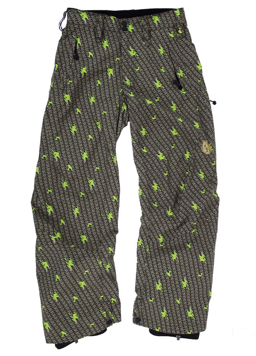 Зеленые спортивные зимние брюки Zimtstern
