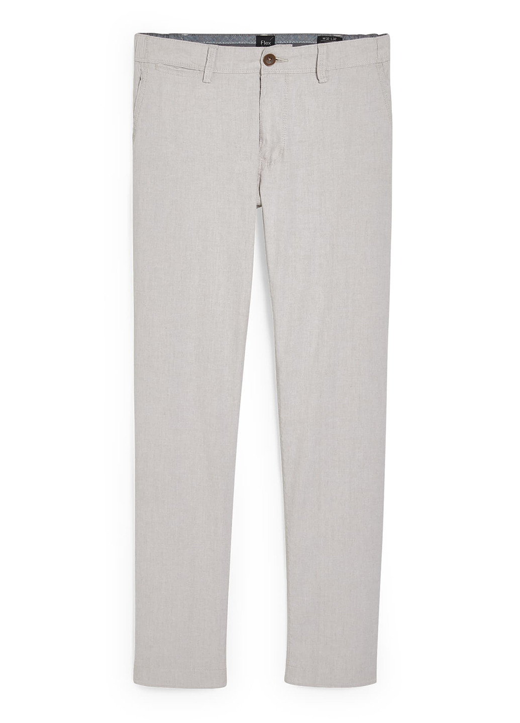 Светло-серые кэжуал летние чиносы брюки C&A