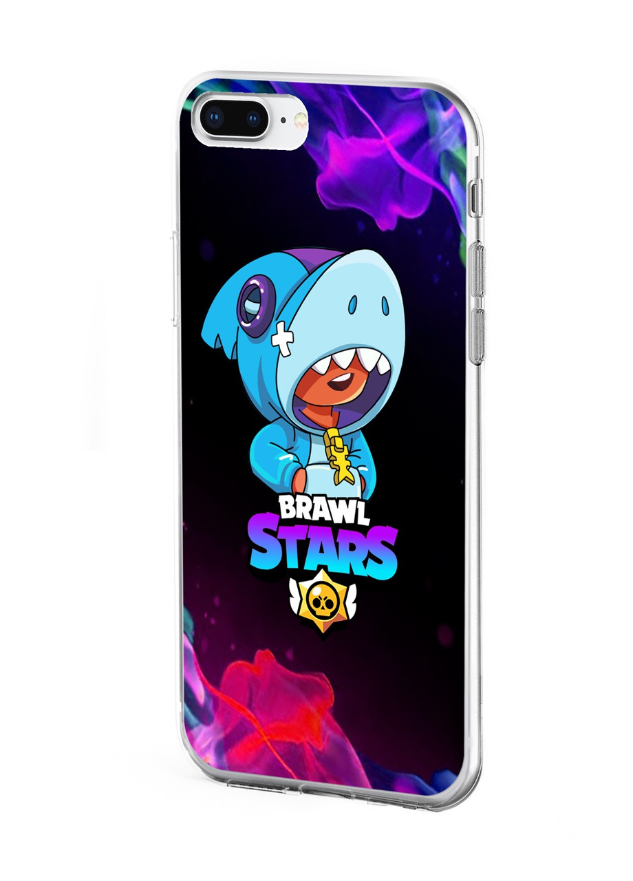 Чохол силіконовий Apple Iphone 7 plus Леон Акула Бравл Старс (Leon Shark Brawl Stars) (17364-1016) MobiPrint (219283786)