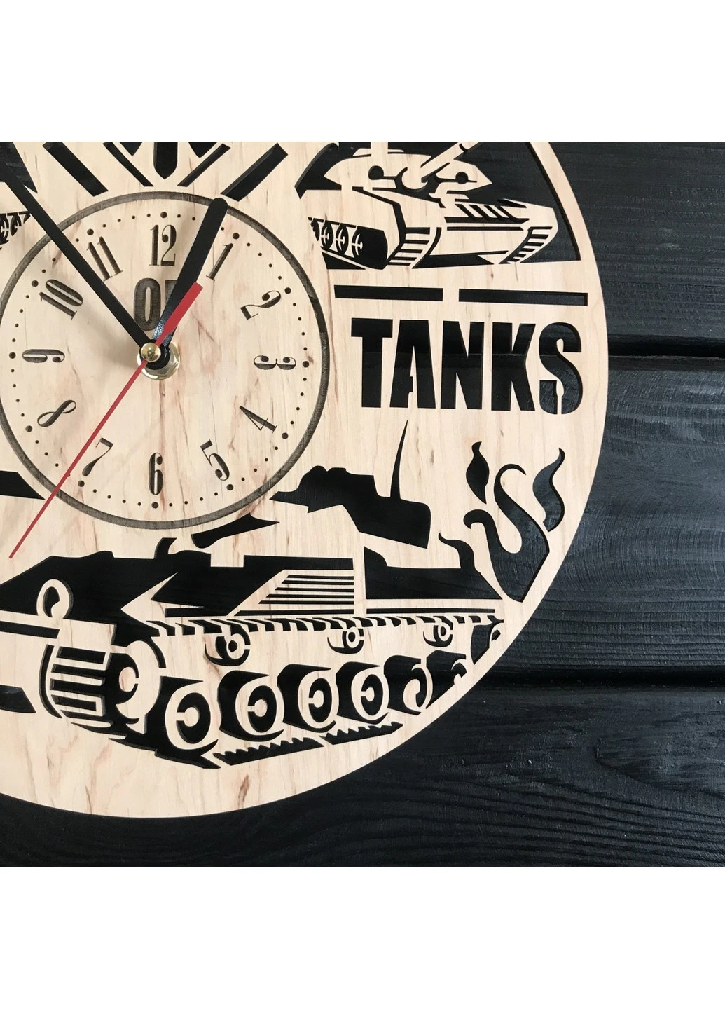 Концептуальные настенные часы из дерева «World of Tanks» 7Arts (253567731)