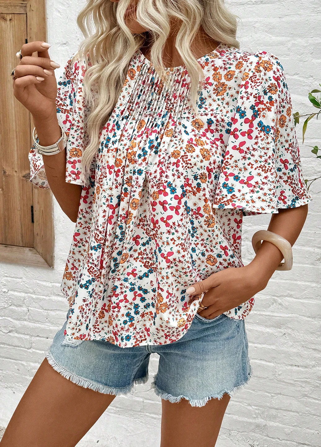 Комбінована блуза SHEIN