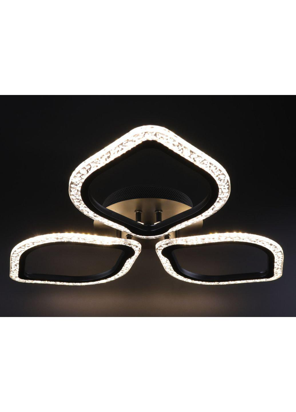 Люстра стельова LED з пультом A2522/3-bk Чорний 8х57х57 см. Sunnysky (253122313)