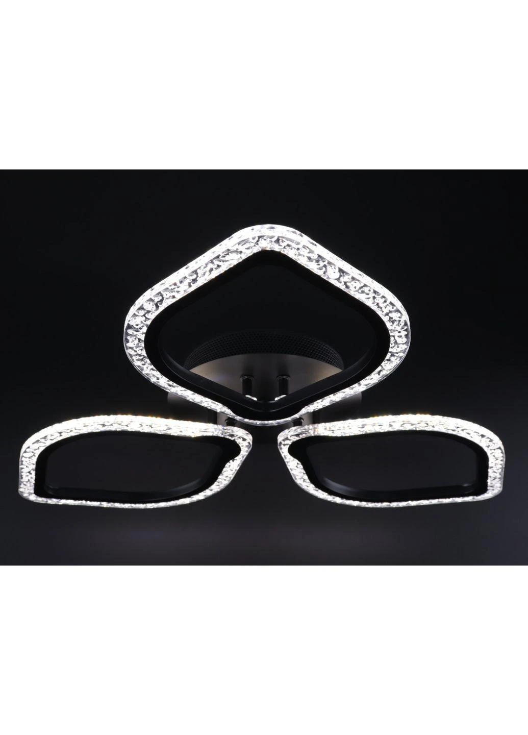 Люстра стельова LED з пультом A2522/3-bk Чорний 8х57х57 см. Sunnysky (253122313)