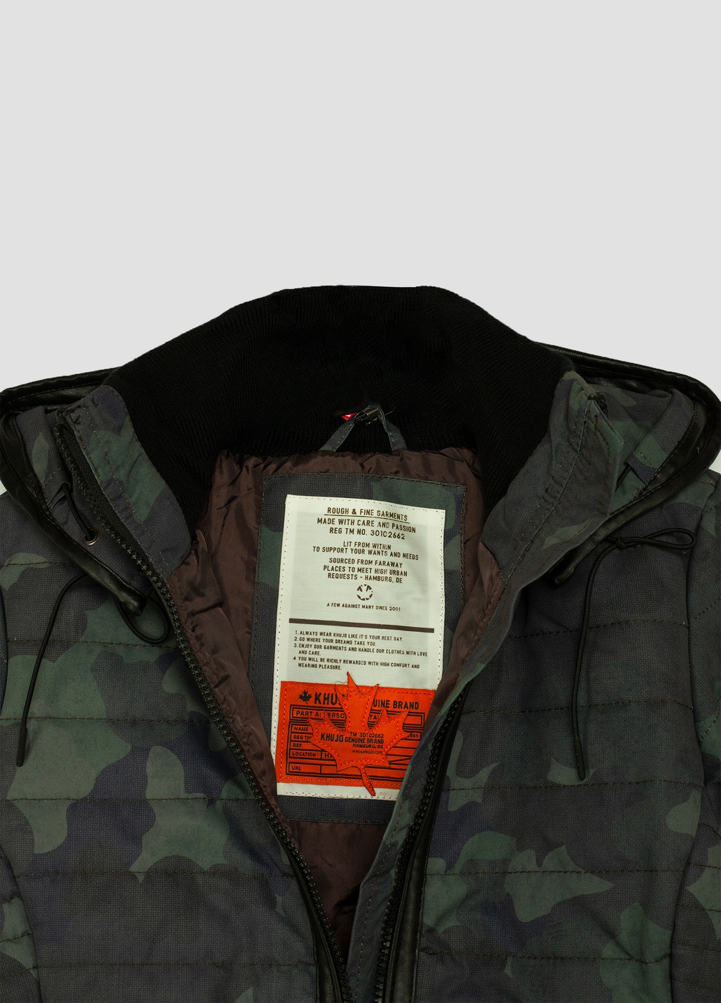 Оливковая (хаки) демисезонная куртка Khujo
