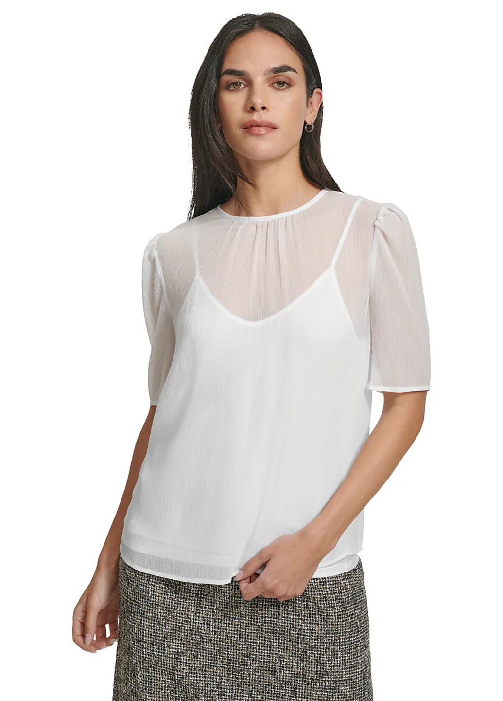 Белая блуза Calvin Klein