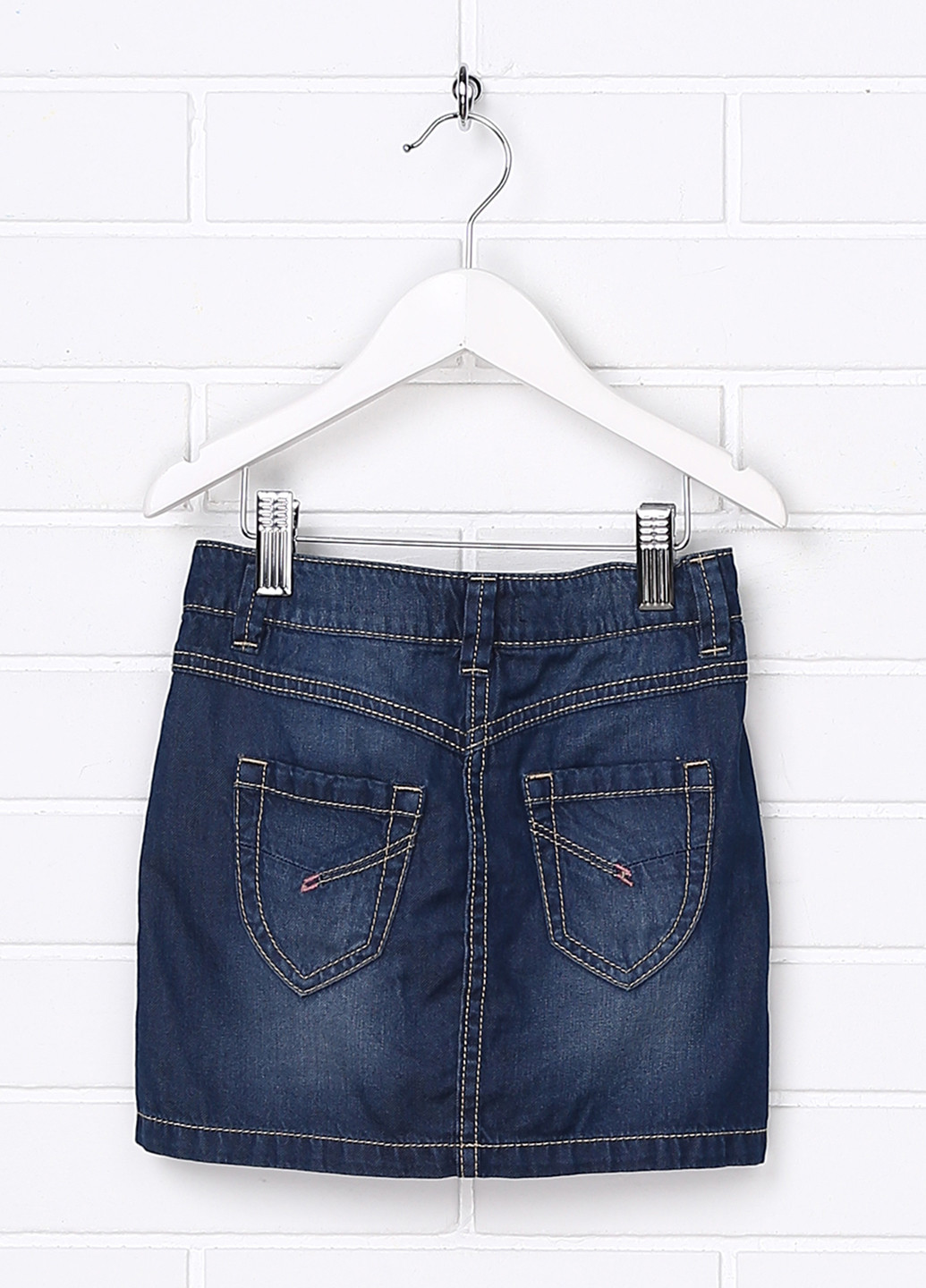 Темно-синяя джинсовая однотонная юбка S.Oliver