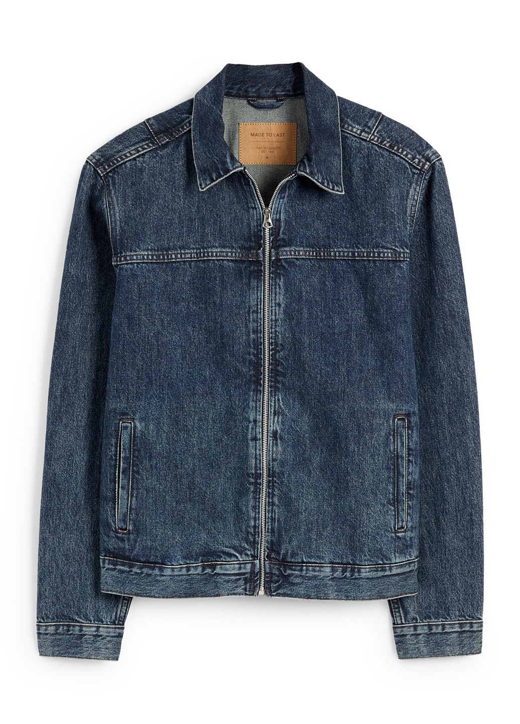 Темно-синя демісезонна куртка C&A