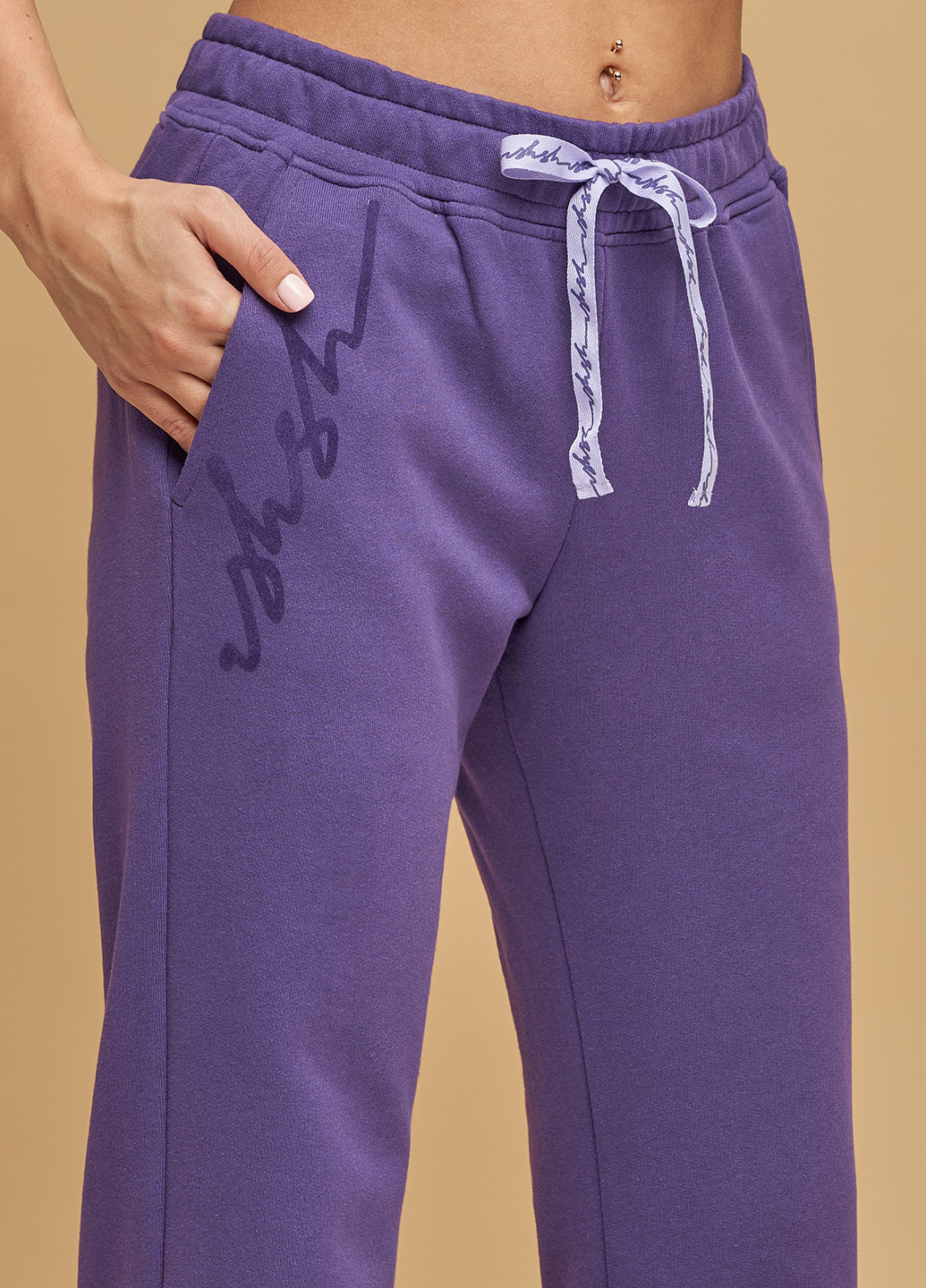 Фиолетовые домашние демисезонные брюки Mashsh