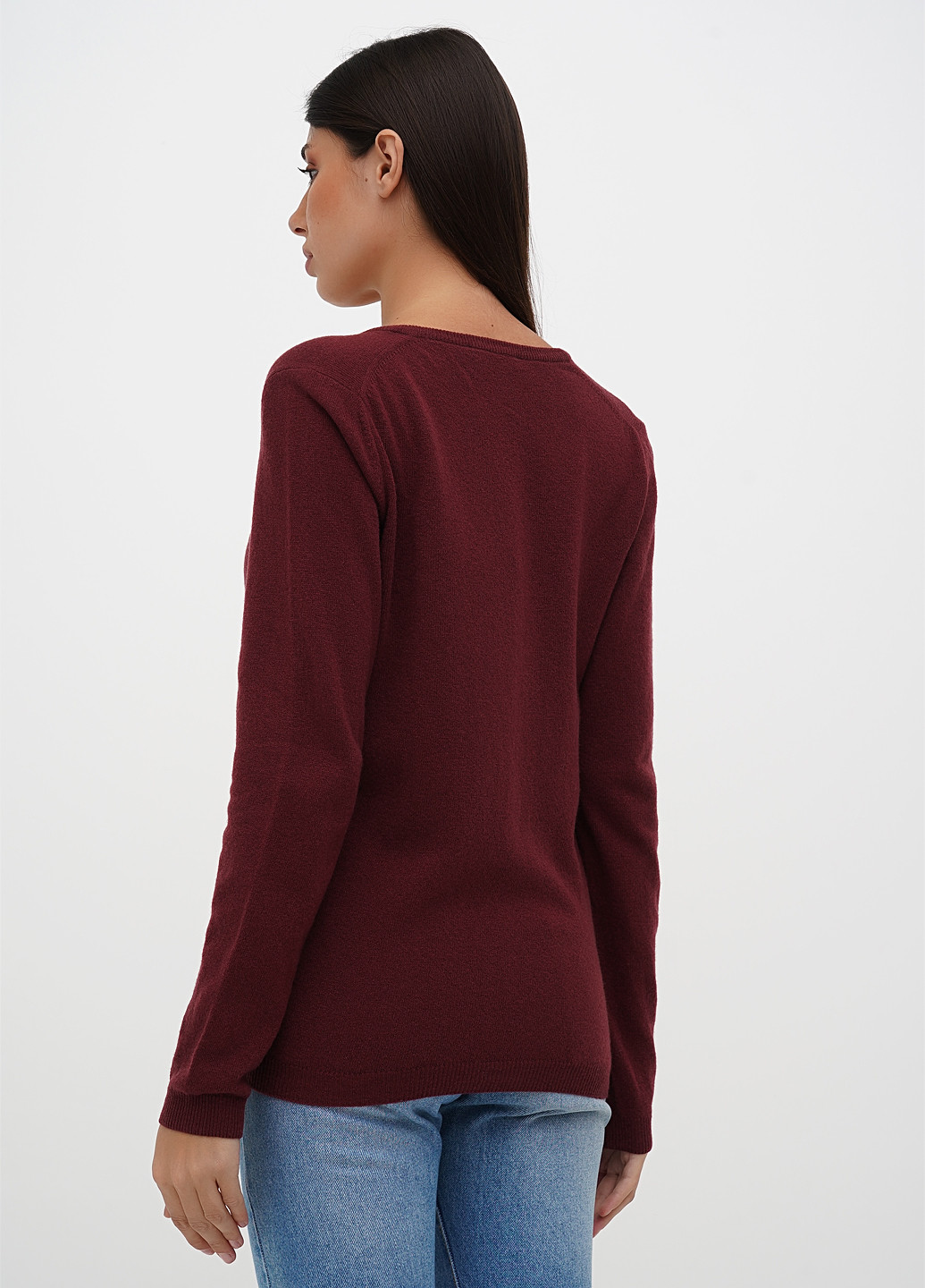 Бордовый демисезонный пуловер пуловер Sassofono