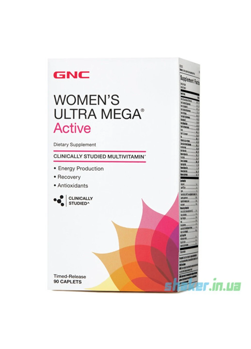 Витамины для женщин Womens Ultra Mega Active (90 капс) GNC (255410491)