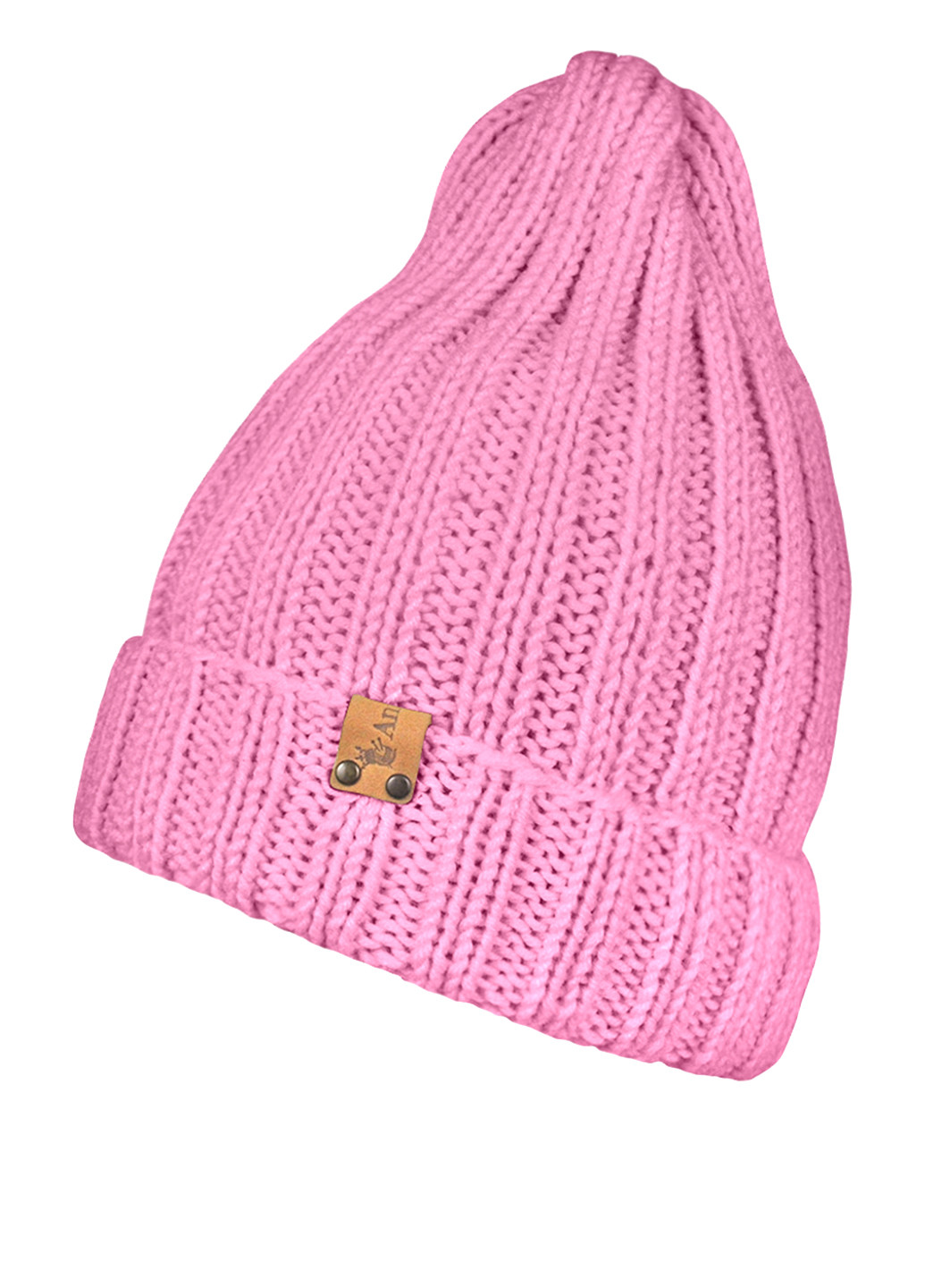 Рожевий зимній комплект (шапка, шарф-снуд) Anmerino