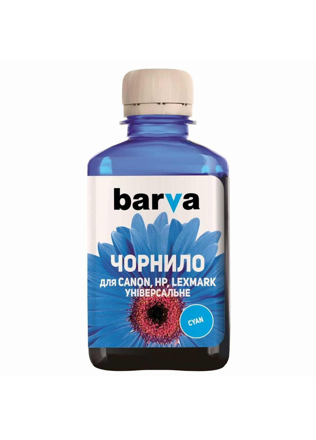 Чернила (CU4-476) Barva CANON/HP/Lexmark Universal №4 CYAN 180г (247485571)