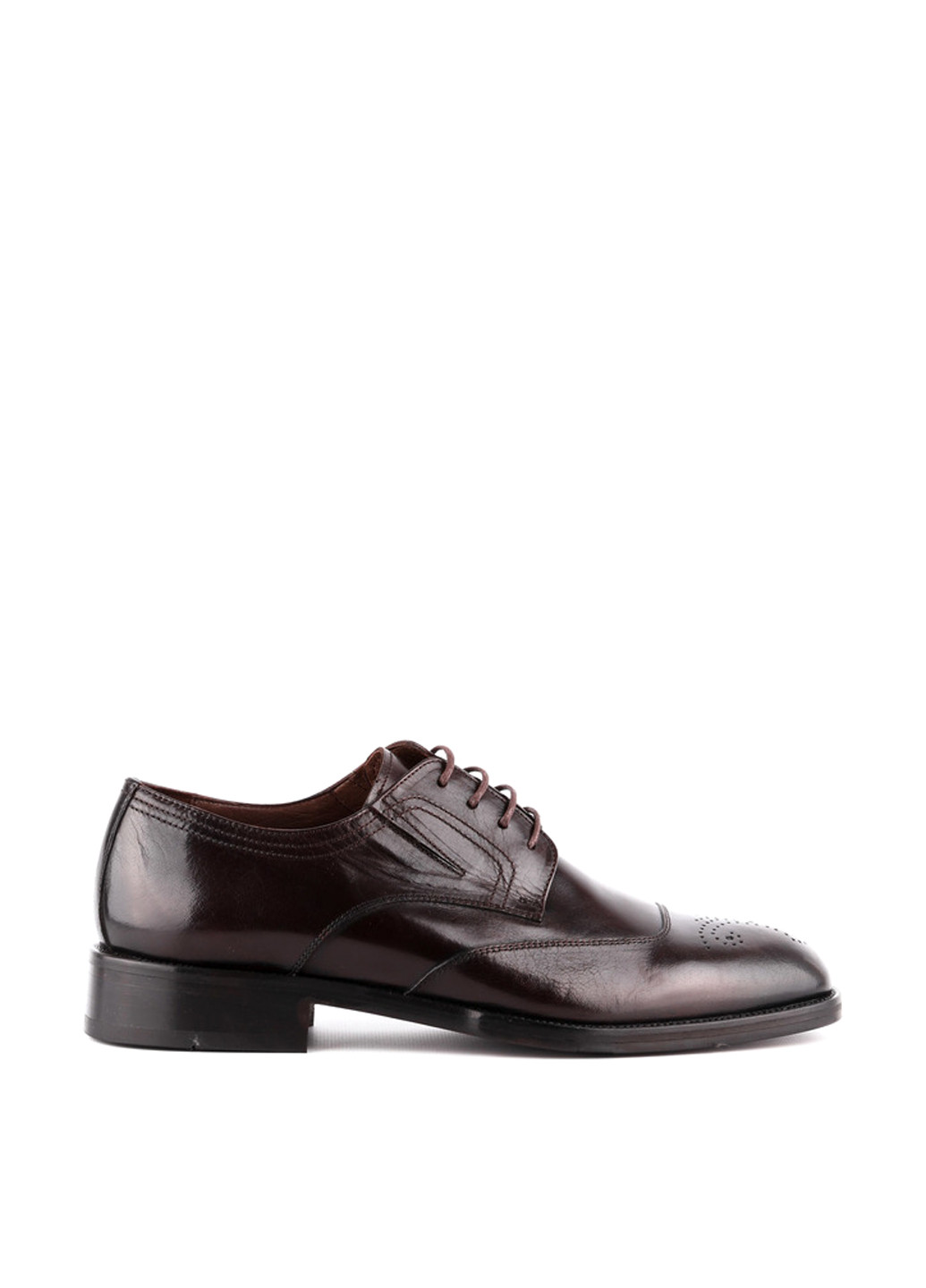Темно-коричневые классические туфли Le'BERDES на шнурках