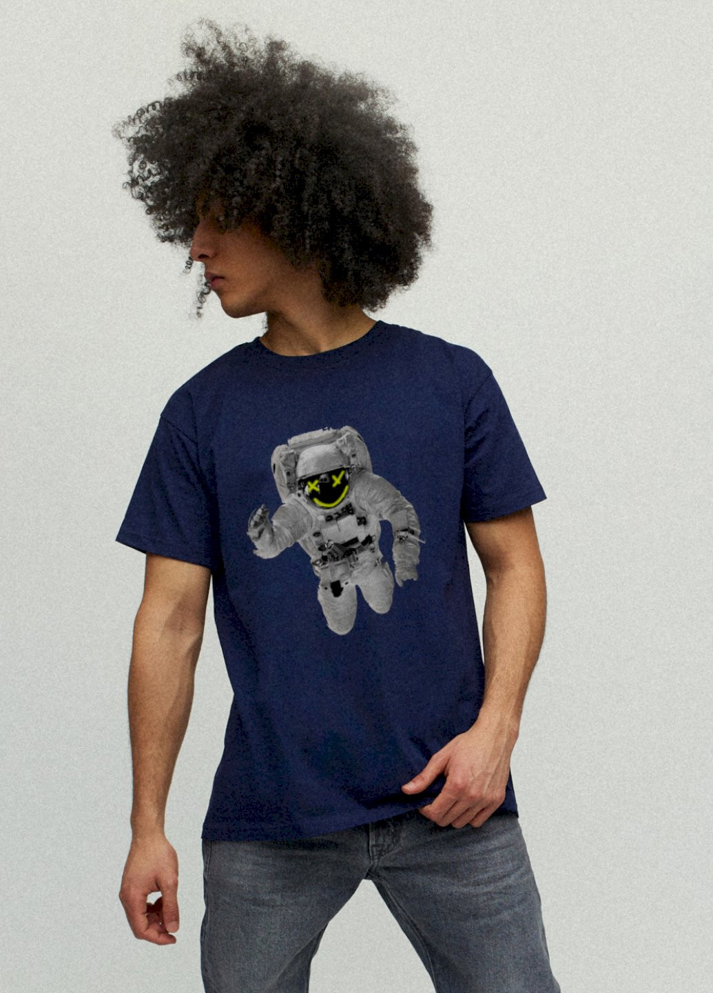 Темно-синя футболка чоловіча YAPPI