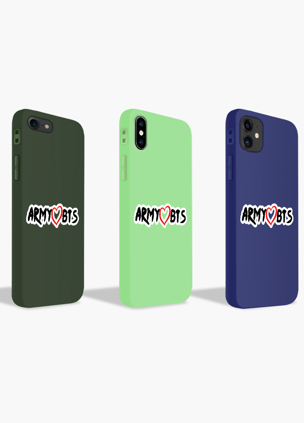 Чехол силиконовый Apple Iphone X БТС (BTS) (6129-1100) MobiPrint (219335768)