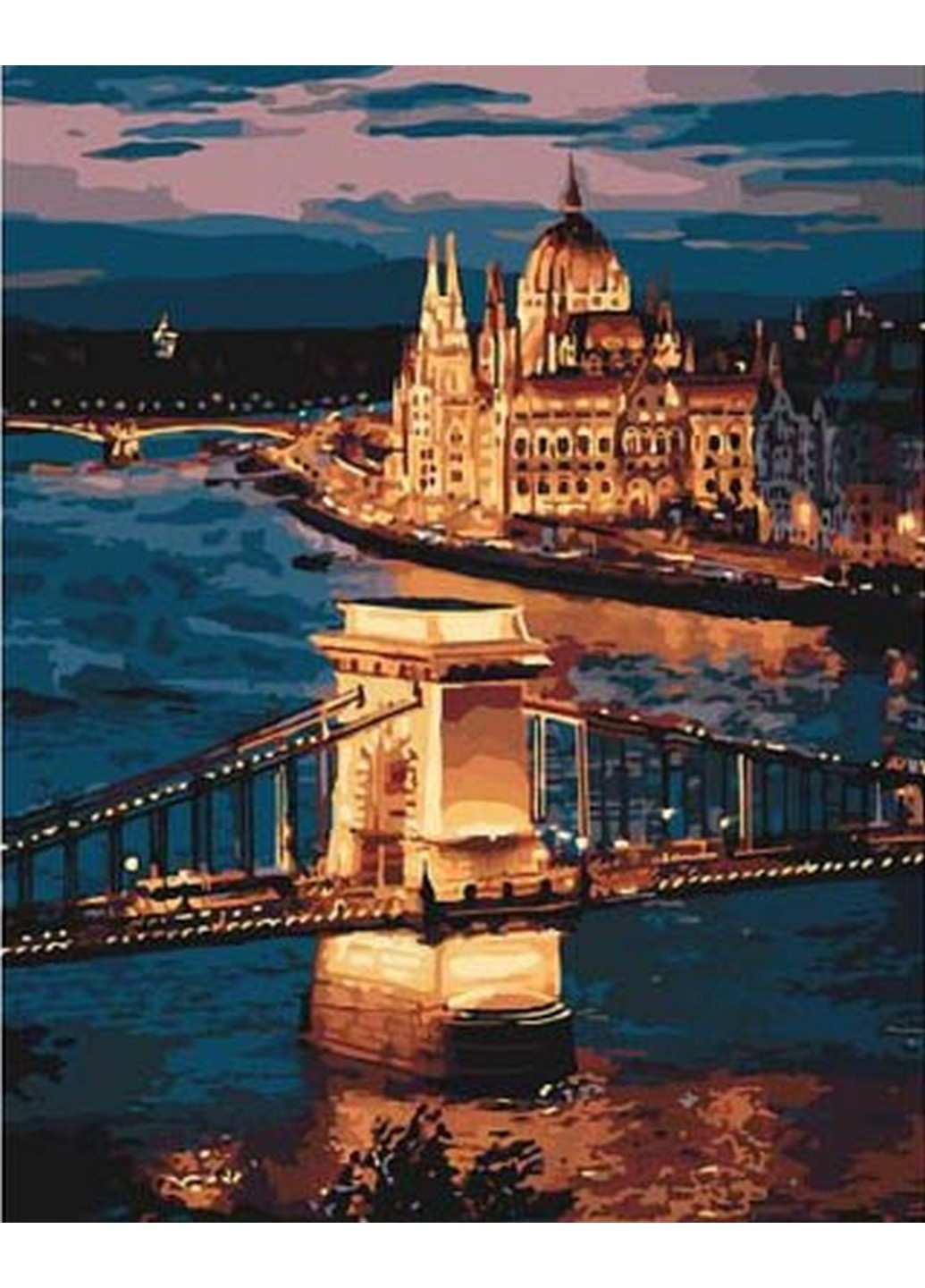 Картина по номерам Волшебный Будапешт, 40*50 см Идейка комбинированные