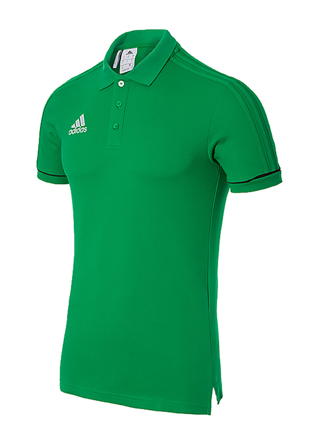 Зеленая футболка-поло для мужчин adidas с логотипом