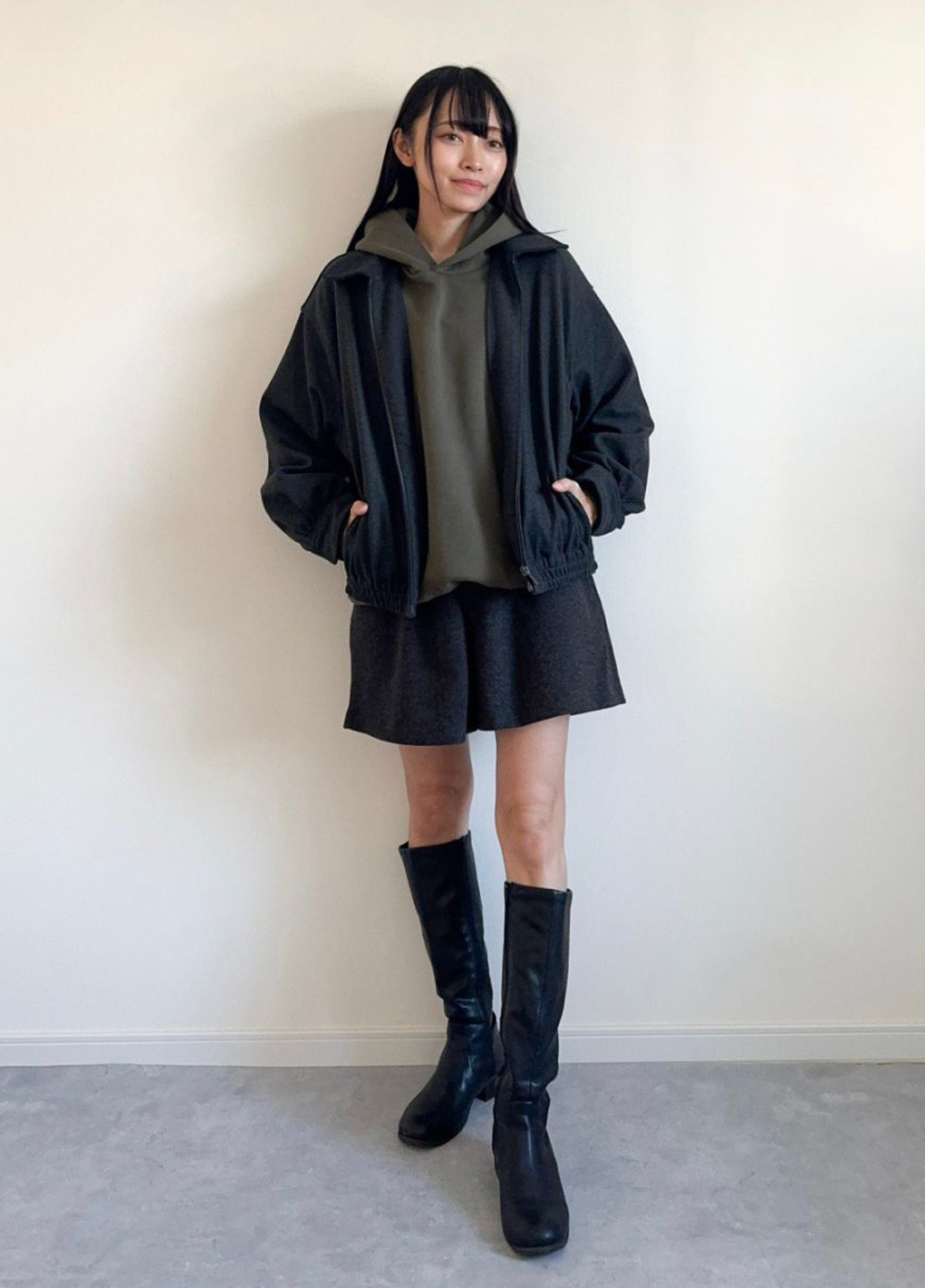 Бомбер Uniqlo на молнии (320326953)