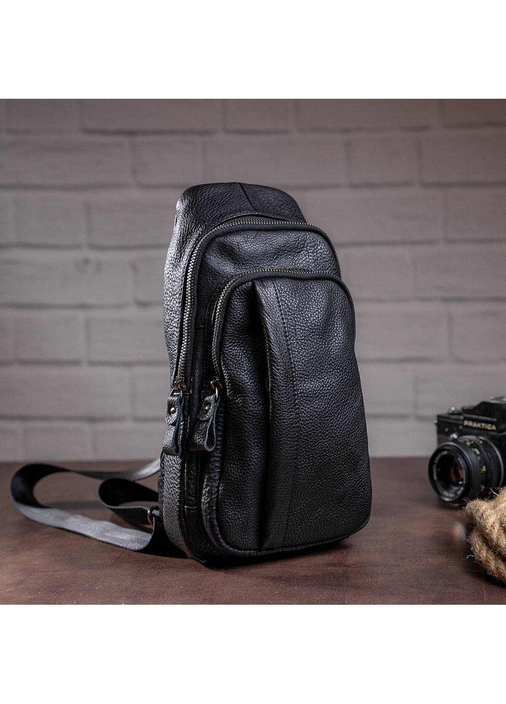 Чоловіча шкіряна сумка 17х29х6 см Vintage (252126863)