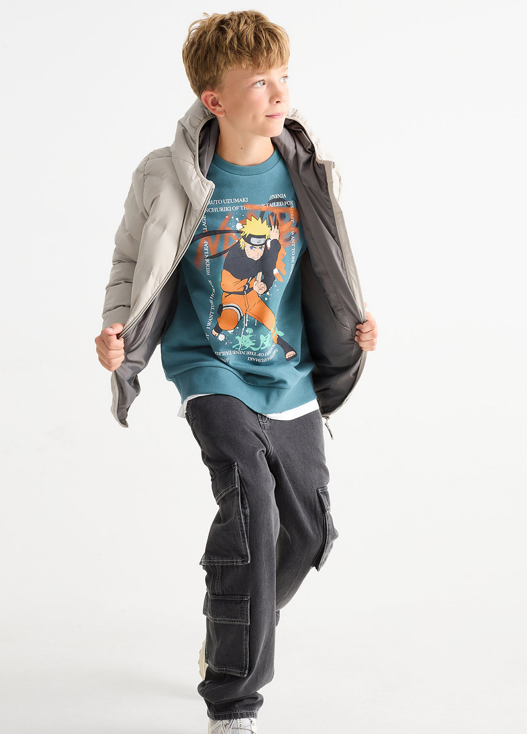 C&A світшот персонажі бірюзовий кежуал бавовна, трикотаж