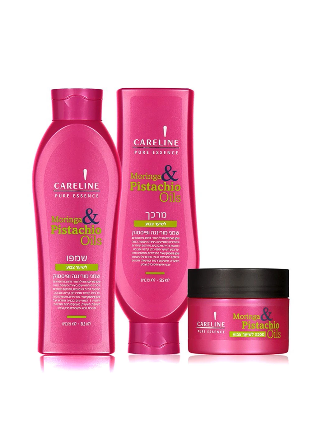 Шампунь Pure Essence для фарбованого волосся з олією моринги та фісташок, 600 мл Careline (255357790)