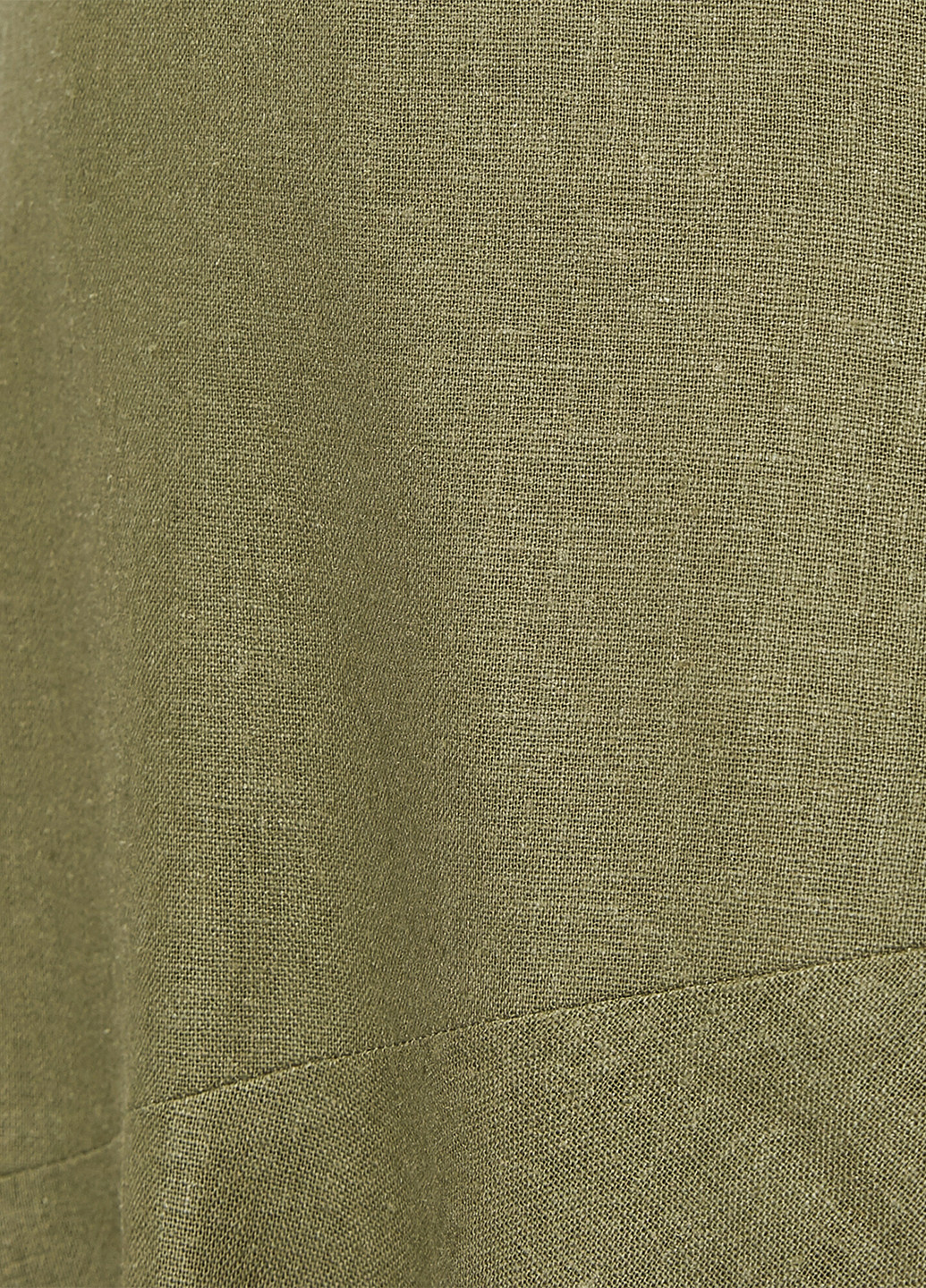Оливковая кэжуал однотонная юбка KOTON клешированная
