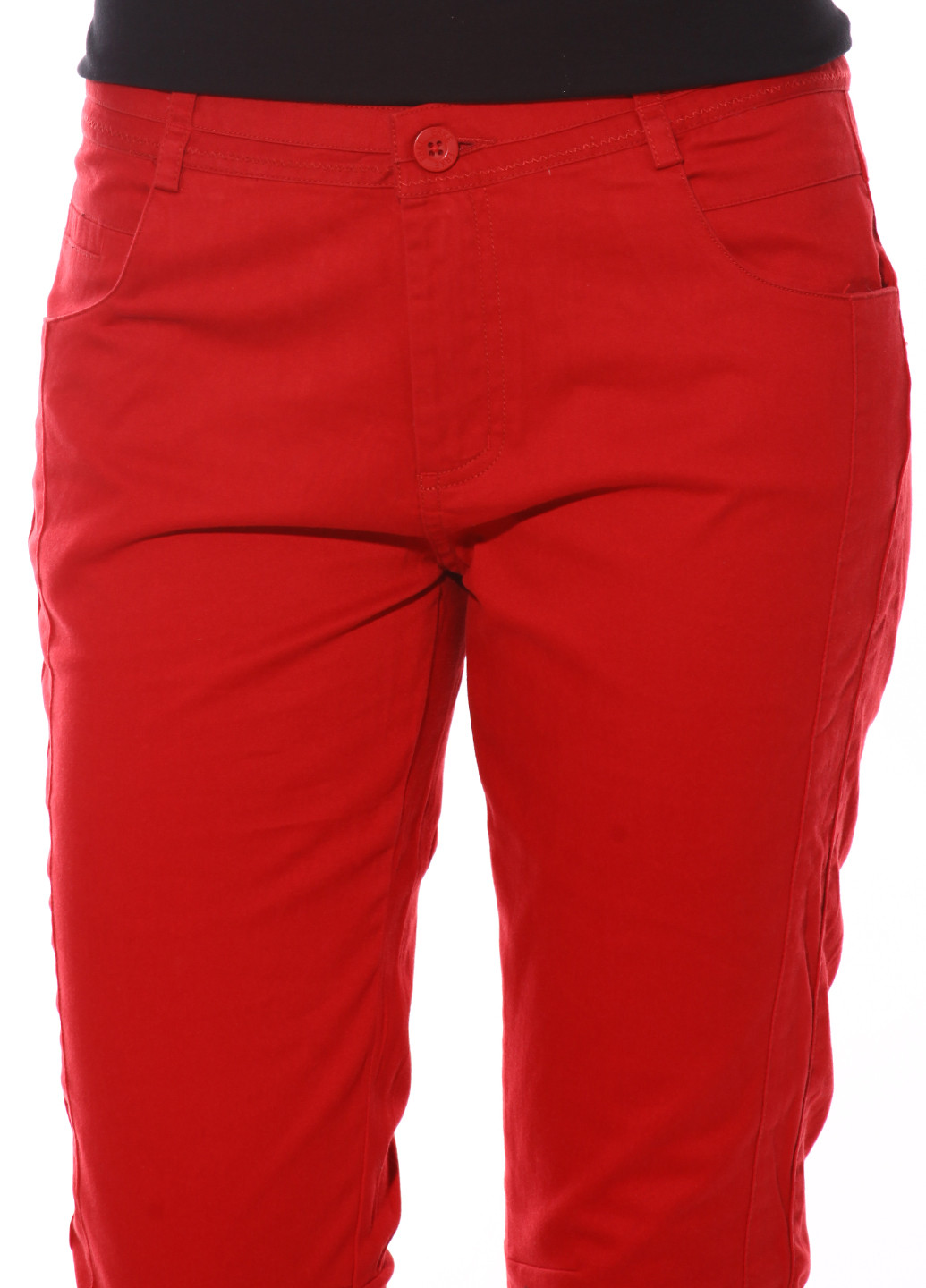 Красные кэжуал демисезонные зауженные брюки Erke
