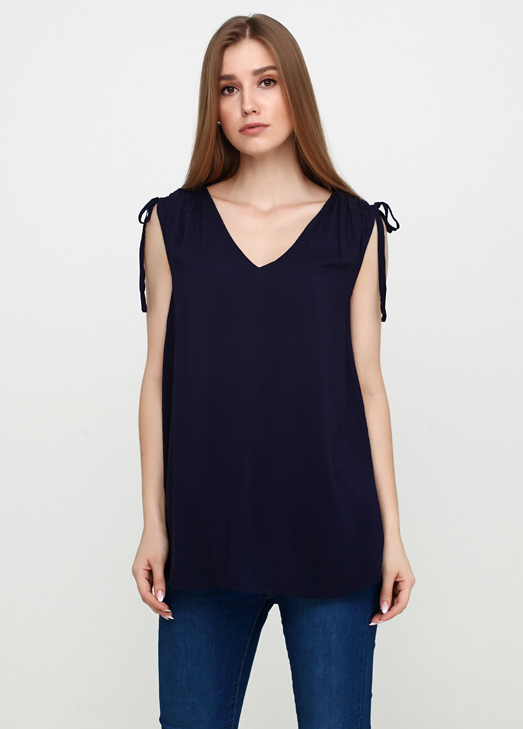 Темно-синя літня блуза Gap