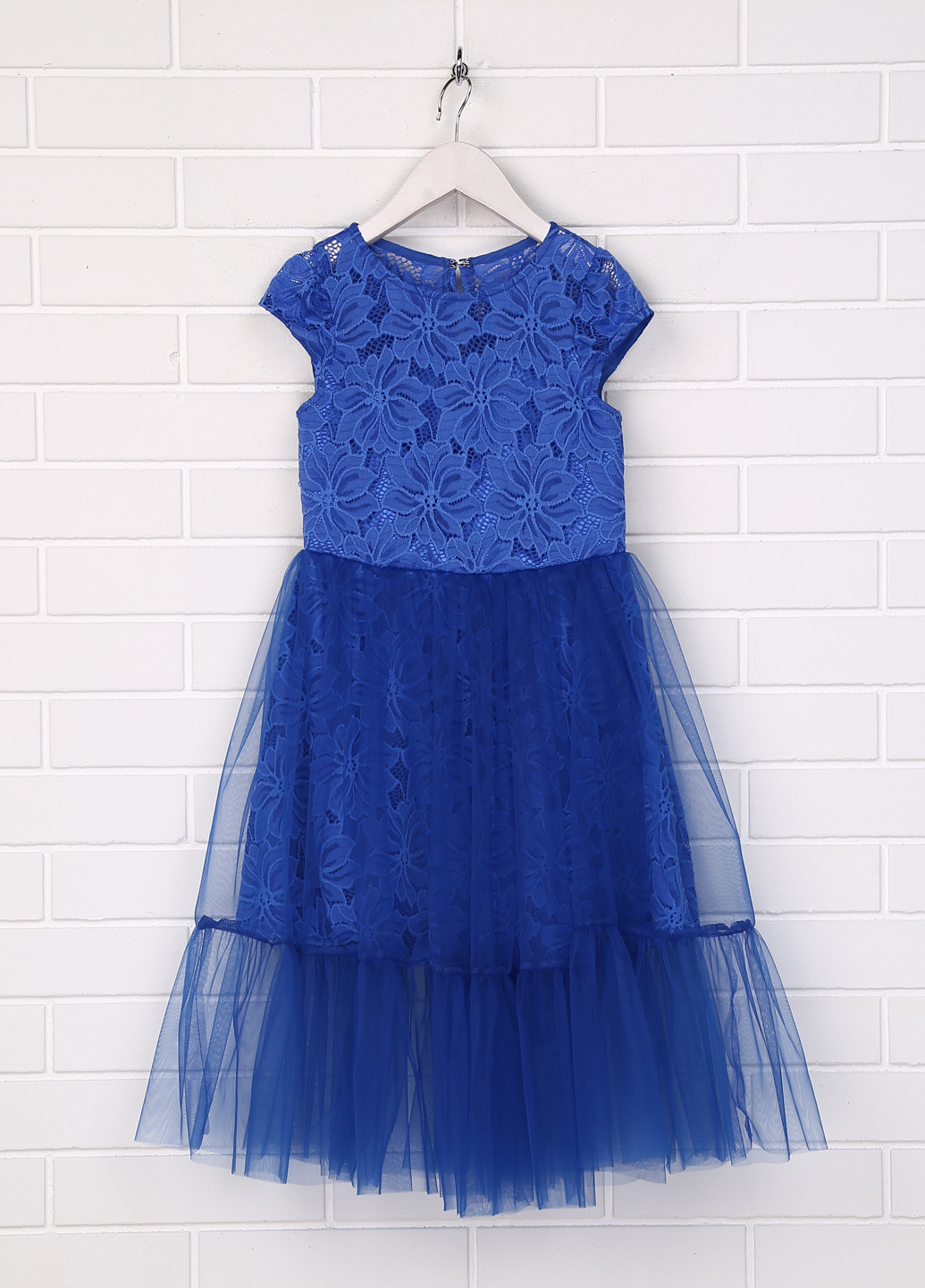 Синее праздничный платье миди Sasha фактурное