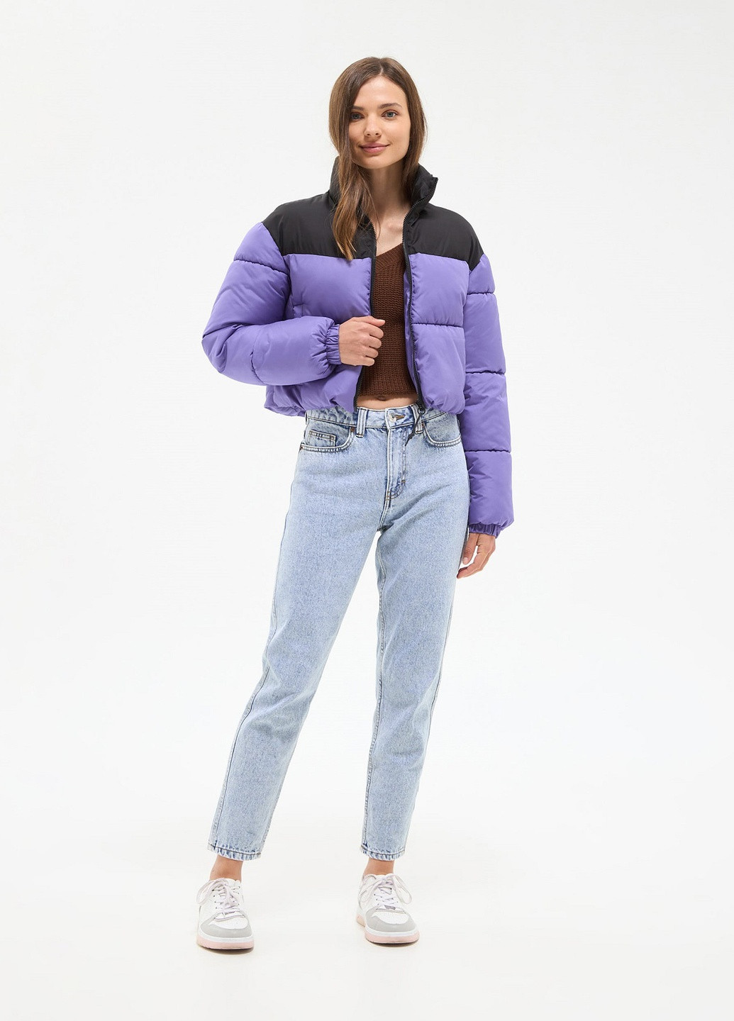 Фиолетовая демисезонная куртка жен Terranova