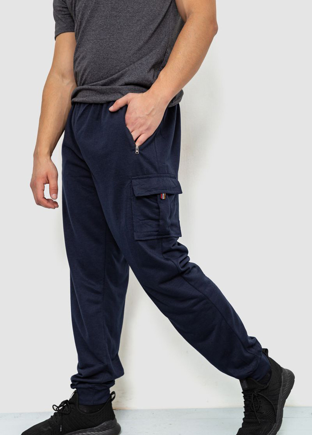 Темно-синие спортивные демисезонные джоггеры, карго брюки Ager