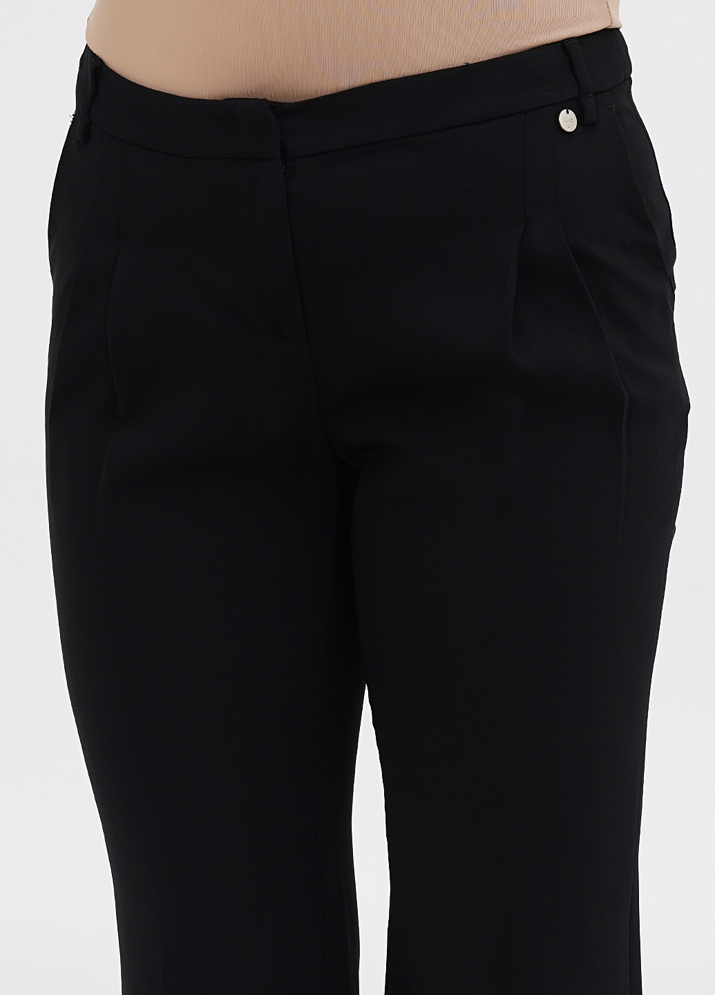 Черные кэжуал демисезонные клеш брюки Liu Jo