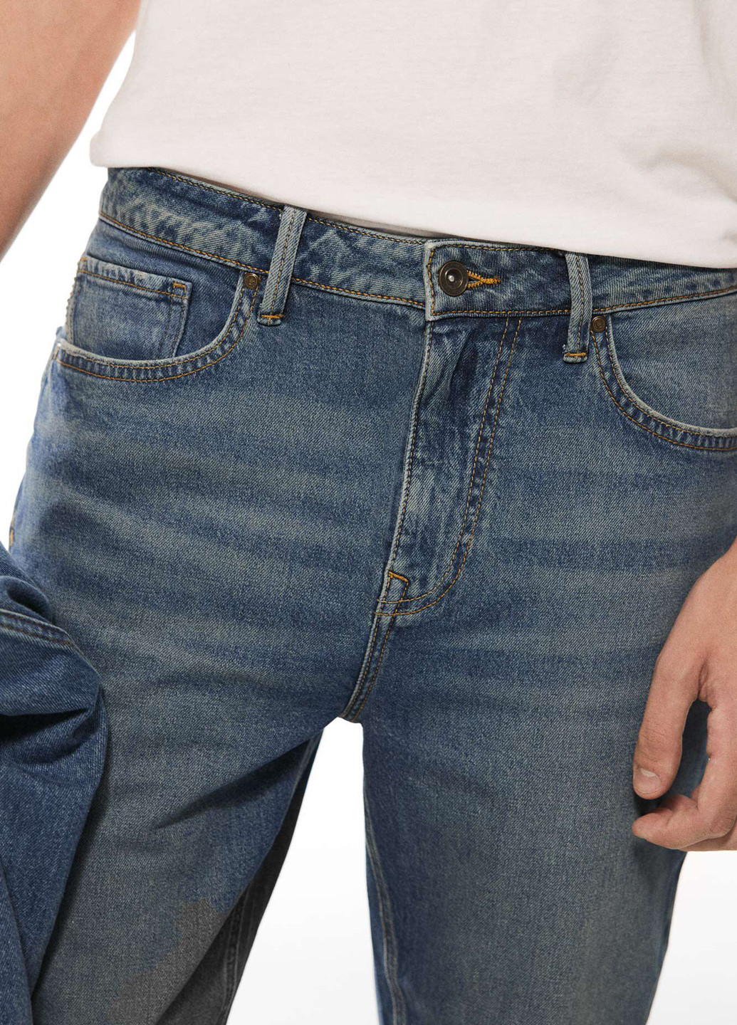 Синие демисезонные регюлар фит джинсы Springfield