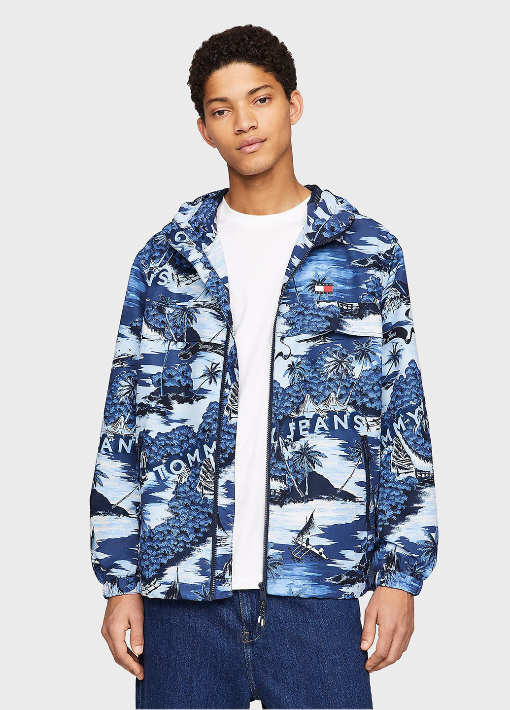 Комбинированная летняя ветровка Tommy Jeans