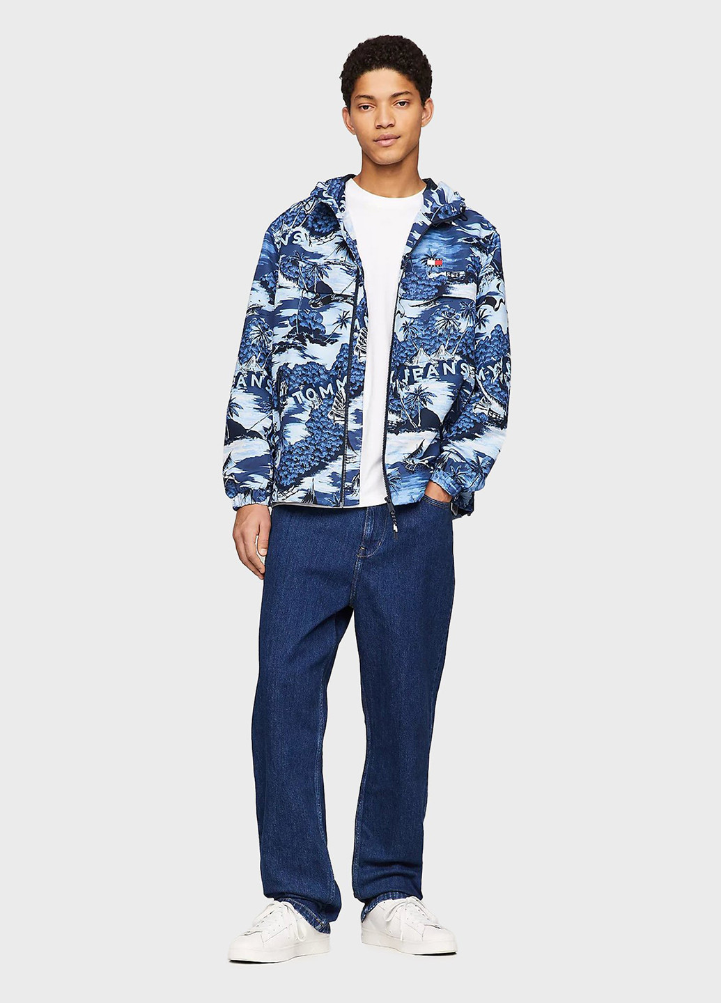 Комбинированная летняя ветровка Tommy Jeans