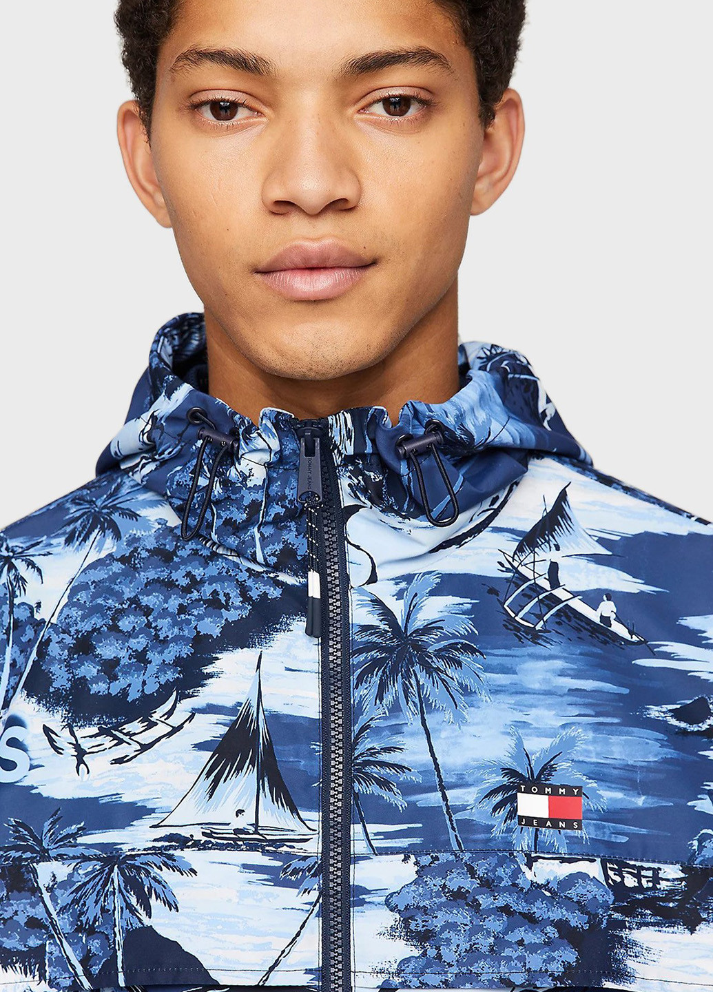 Комбинированная летняя ветровка Tommy Jeans