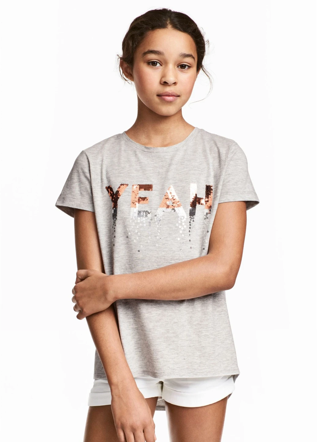 Сіра літня футболка H&M