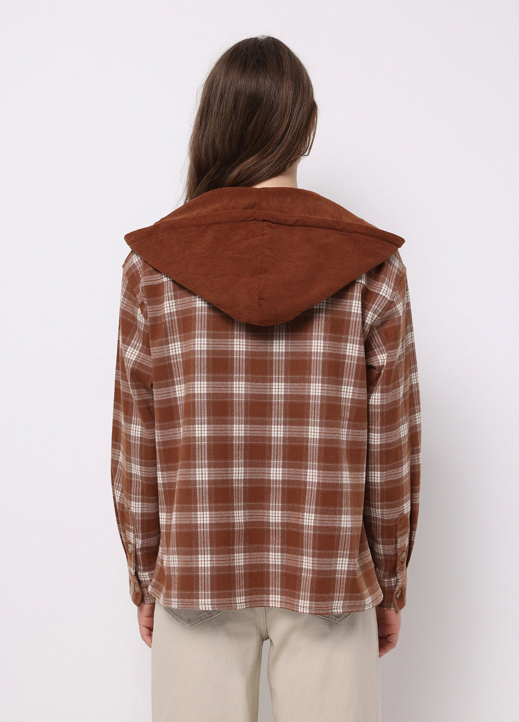 Коричневая кэжуал рубашка в клетку Colin's