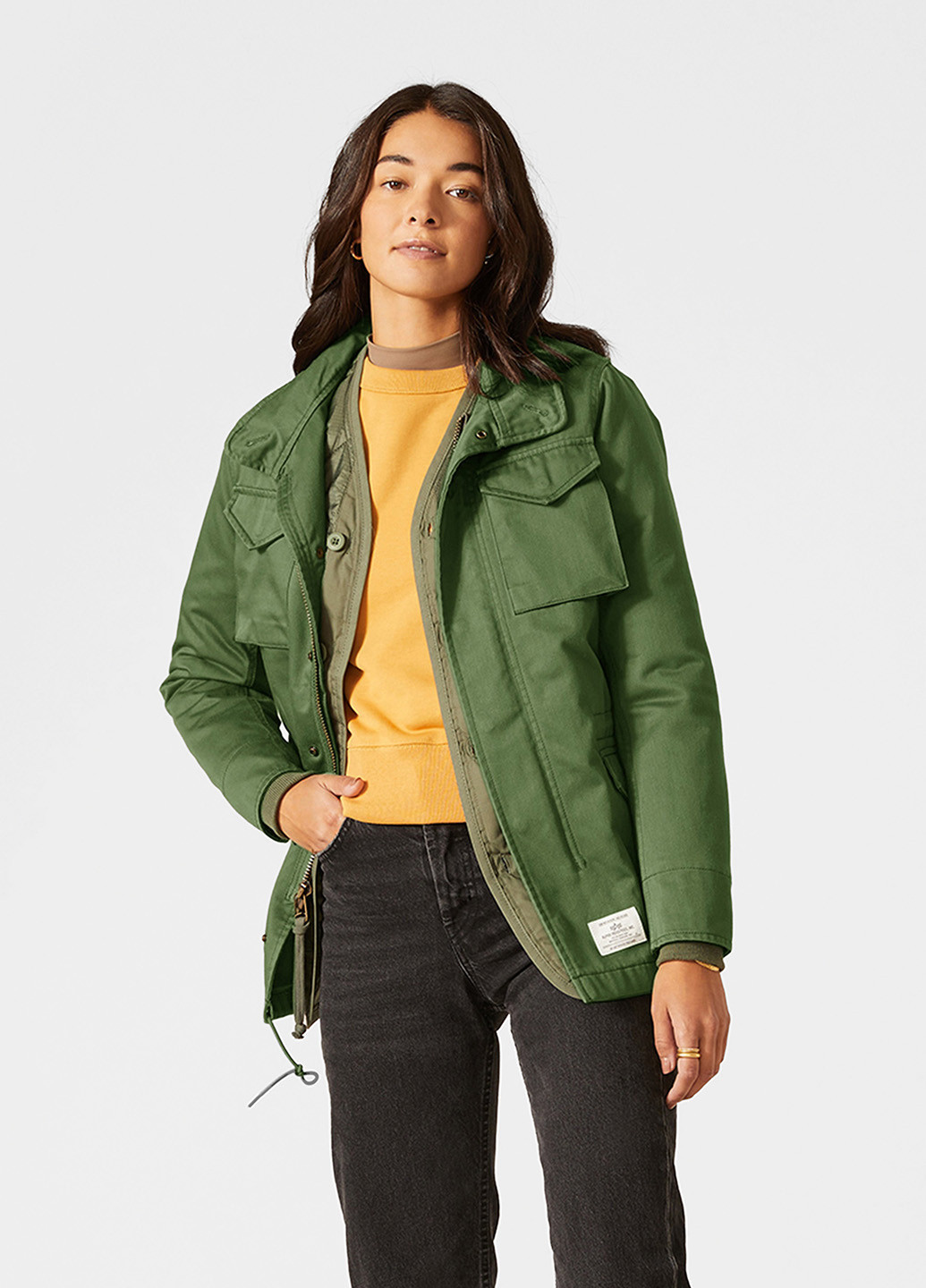 Оливкова (хакі) демісезонна куртка Alpha Industries