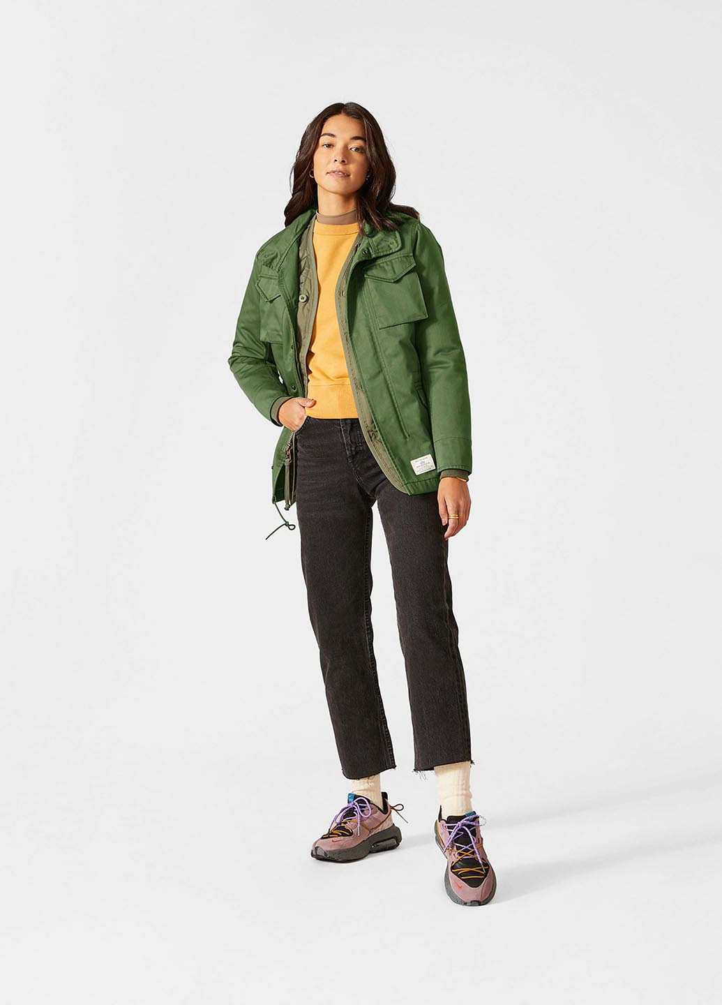 Оливкова (хакі) демісезонна куртка Alpha Industries