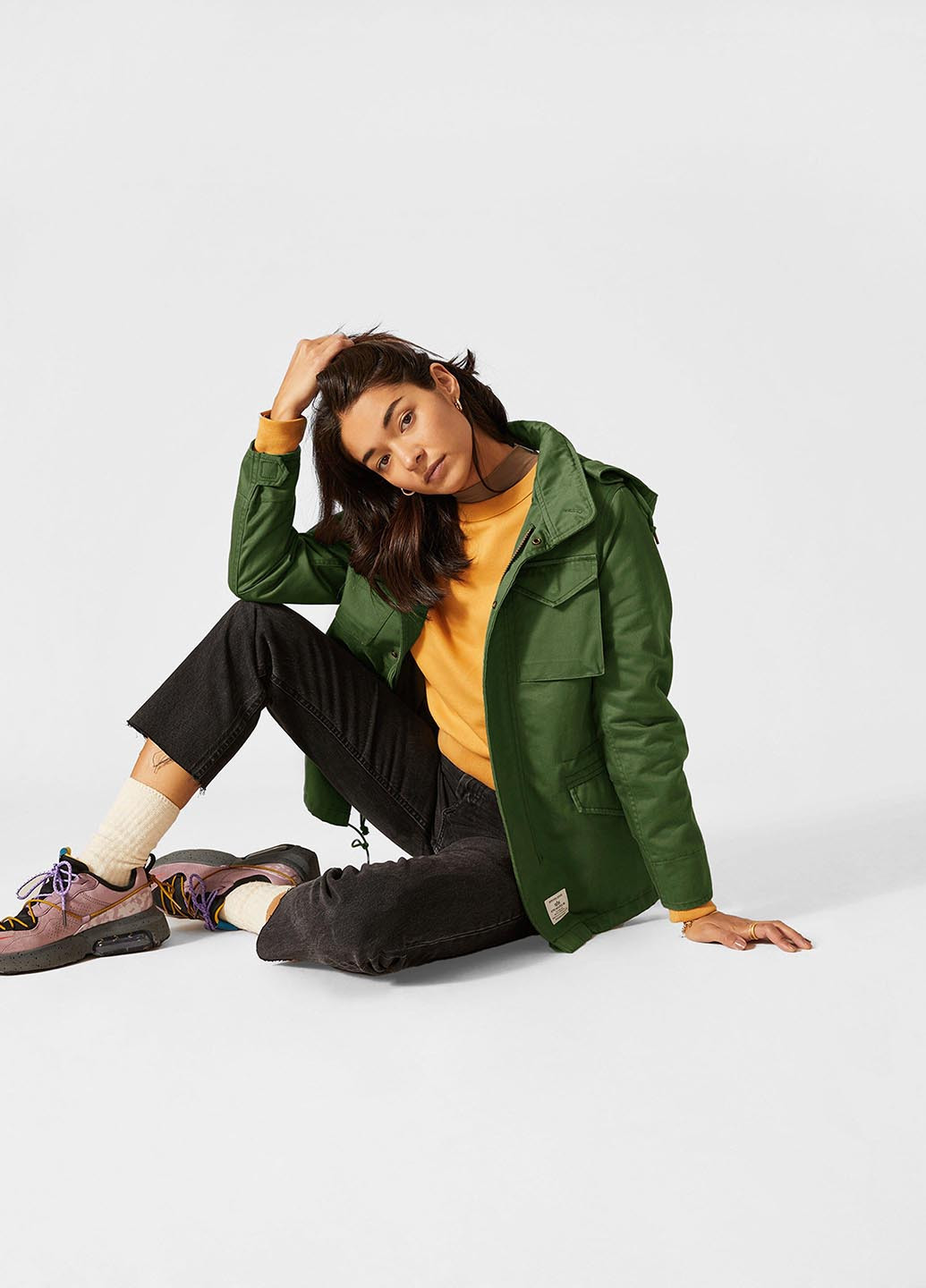 Оливкова (хакі) демісезонна куртка Alpha Industries